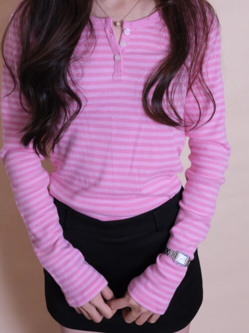 Striped Henley Top