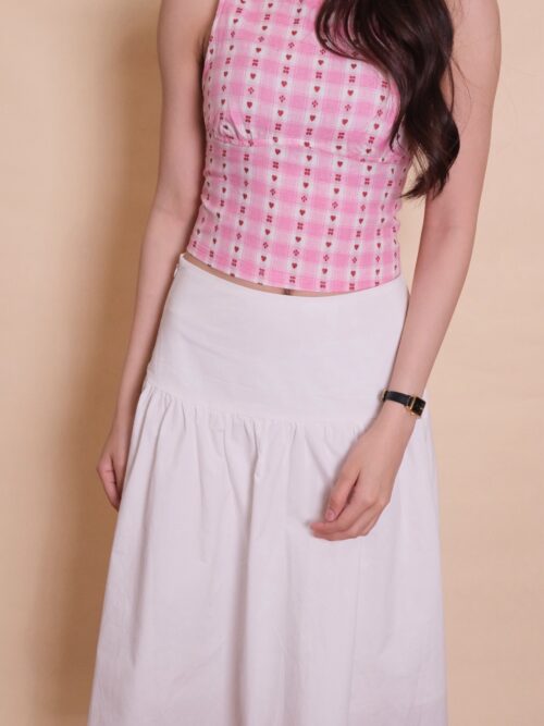 Gingham Peter-Pan Collar Top